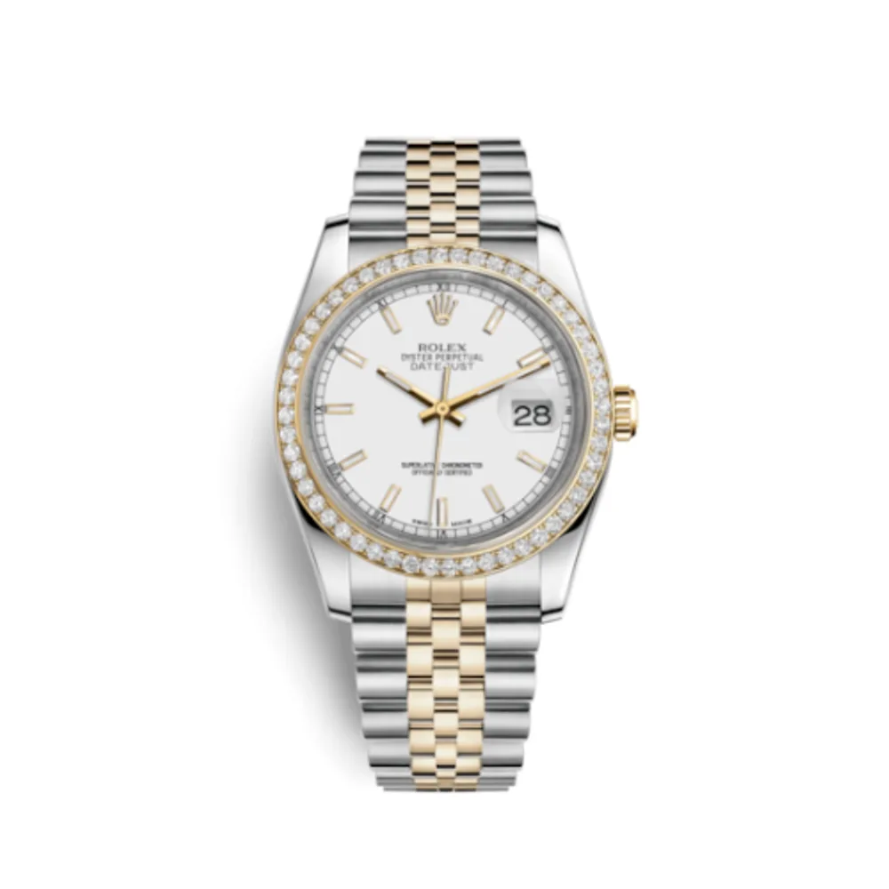 Rolex Datejust 36 Rolesor Yellow Diamond / Jubilee / White