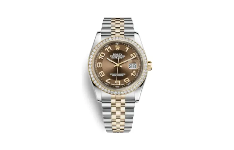Rolex Datejust 36 Rolesor Yellow Diamond / Jubilee / Bronze Arabic