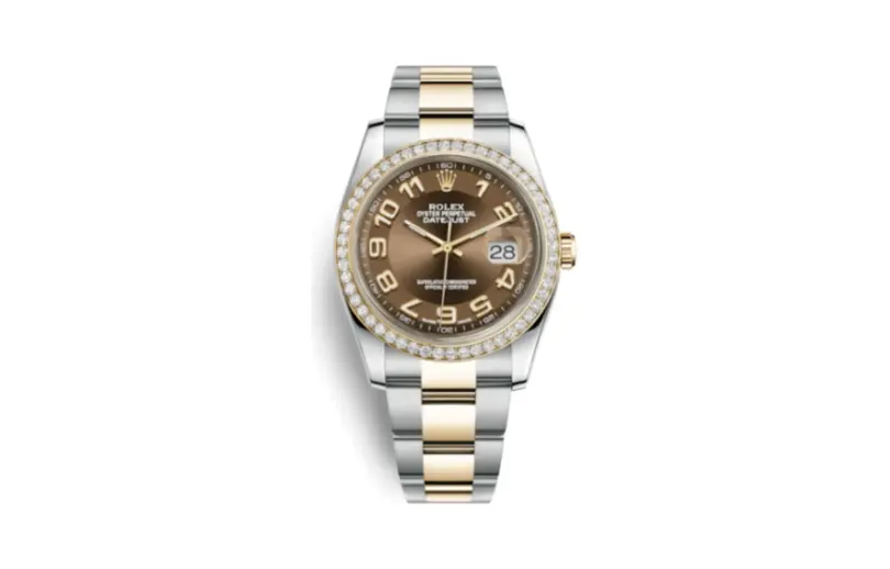 Rolex Datejust 36 Rolesor Yellow Diamond / Oyster / Bronze Arabic