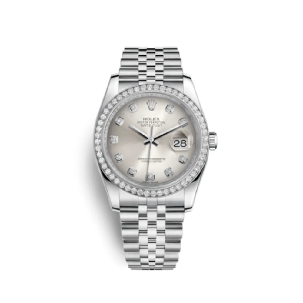 Rolex Datejust 36 Stainless Steel Diamond / Jubilee / Silver Diamonds