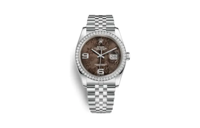 Rolex Datejust 36 Stainless Steel Diamond / Jubilee/ Bronze Floral