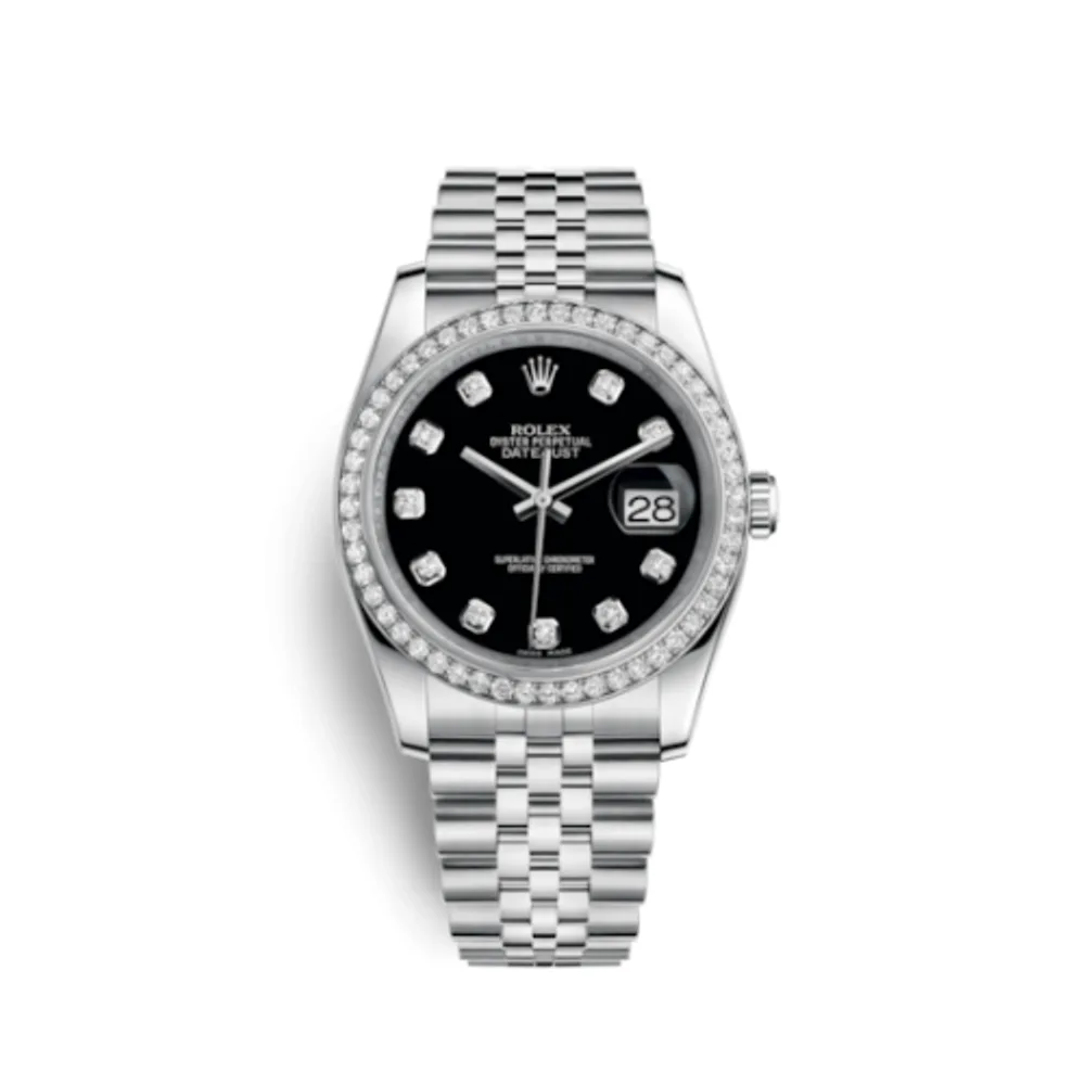 Rolex Datejust 36 Stainless Steel Diamond / Jubilee / Black Diamond