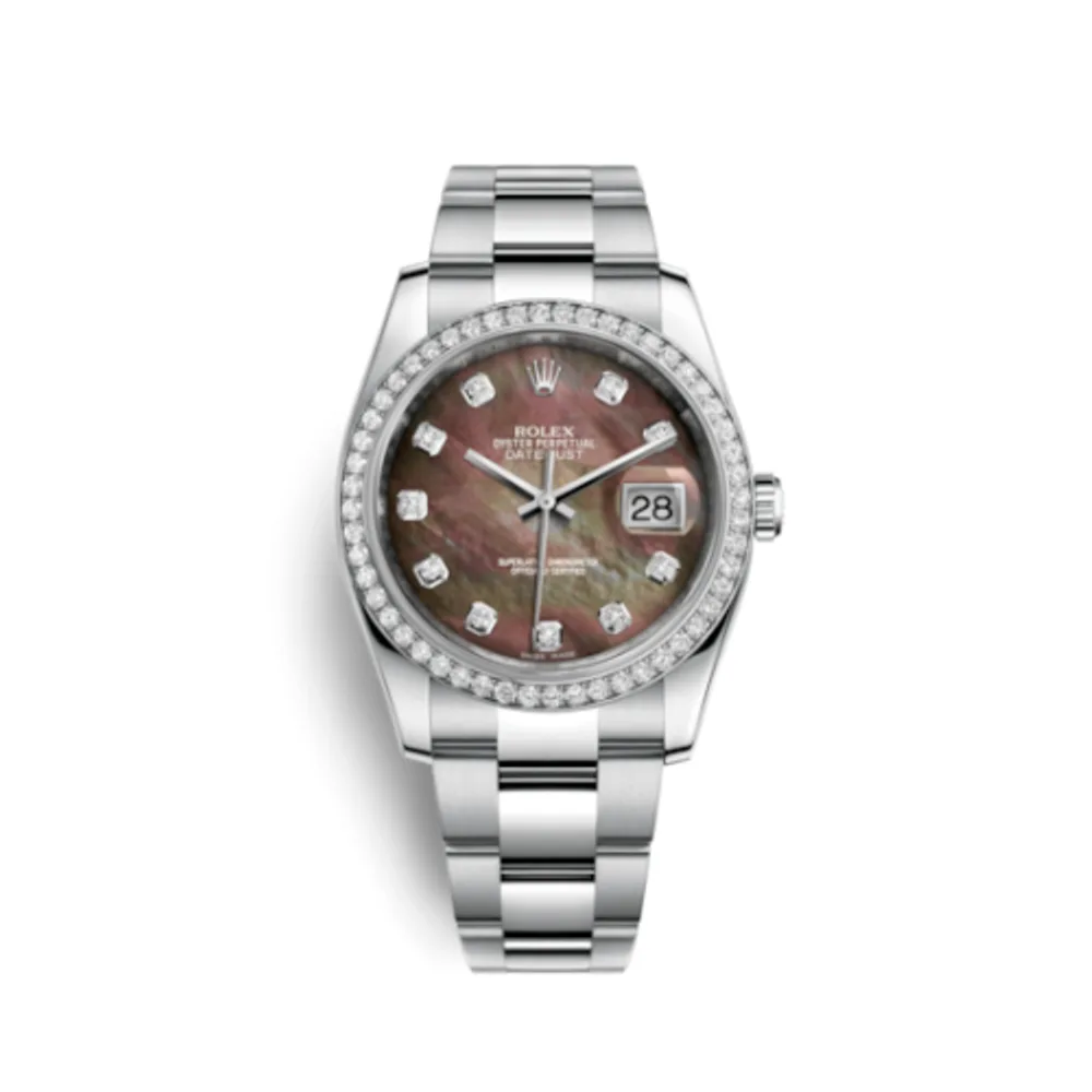 Rolex Datejust 36 Stainless Steel Diamond / Oyster / Black MOP
