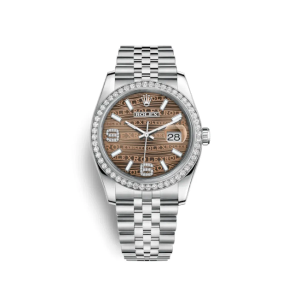 Rolex Datejust 36 Stainless Steel Diamond / Jubilee / Bronze Wave