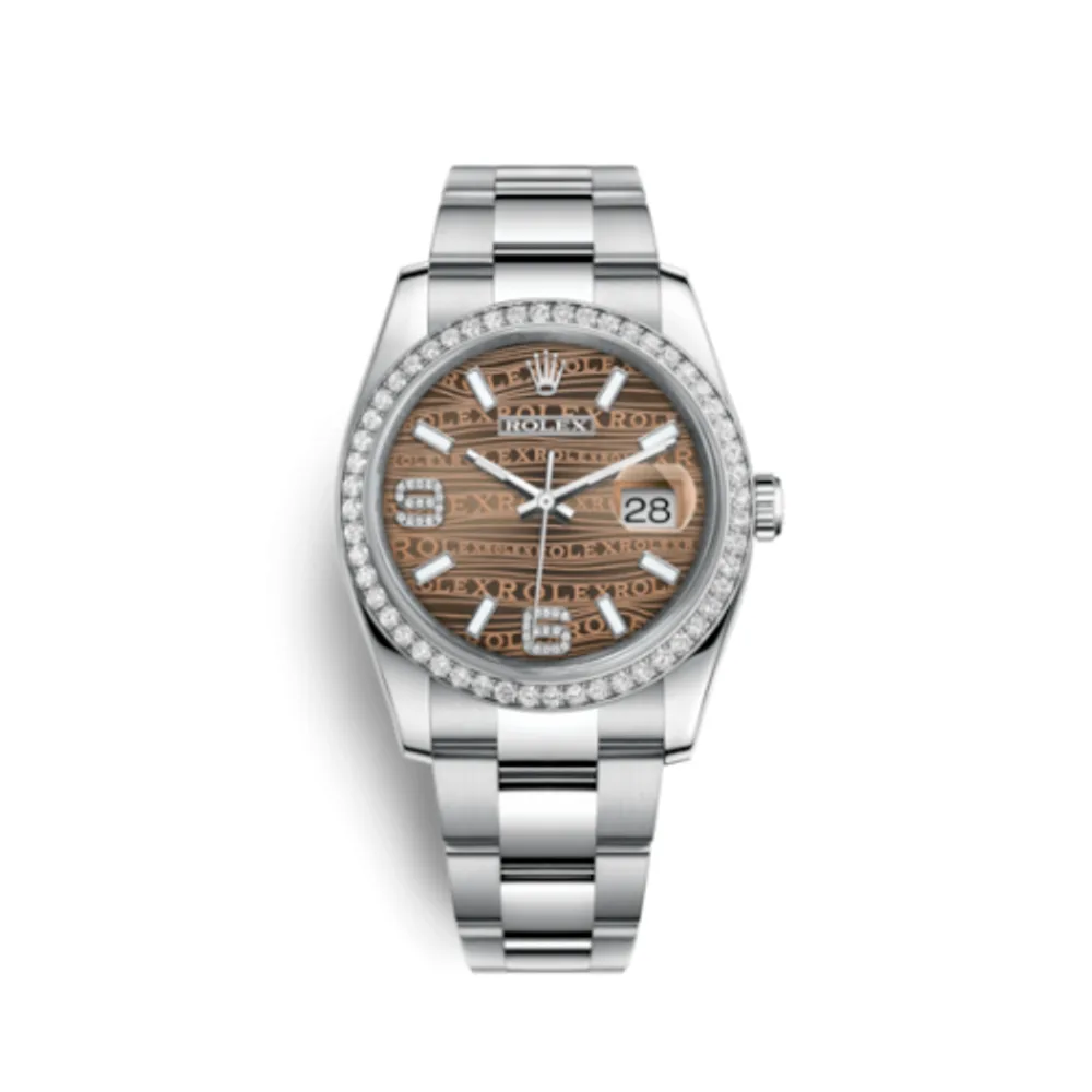 Rolex Datejust 36 Stainless Steel Diamond/ Oyster / Bronze Wave