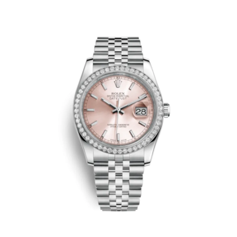 Rolex Datejust 36 Stainless Steel Diamond / Jubilee / Pink