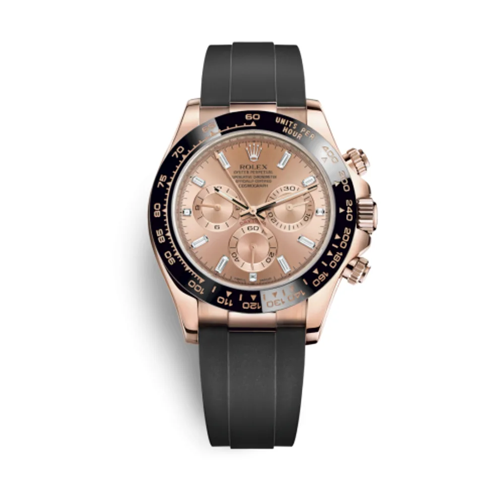 Rolex Cosmograph Daytona Everose / Cerachrom / Pink - Baguette / Oysterflex