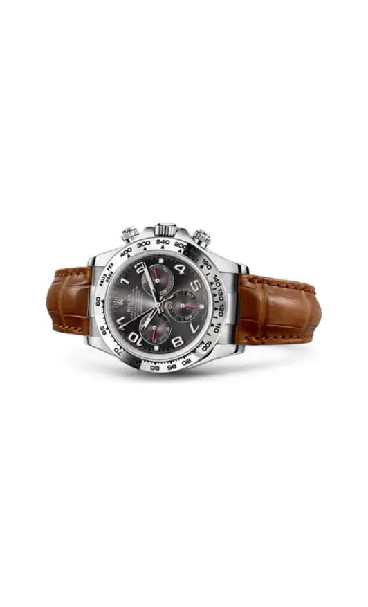 Rolex Cosmograph Daytona White Gold / Grey / Strap