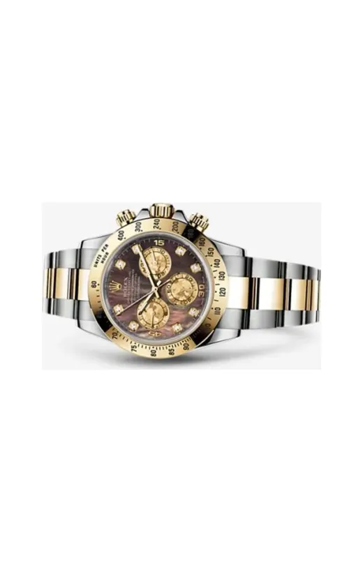 Rolex Daytona Rolesor Black Mother of Pearl