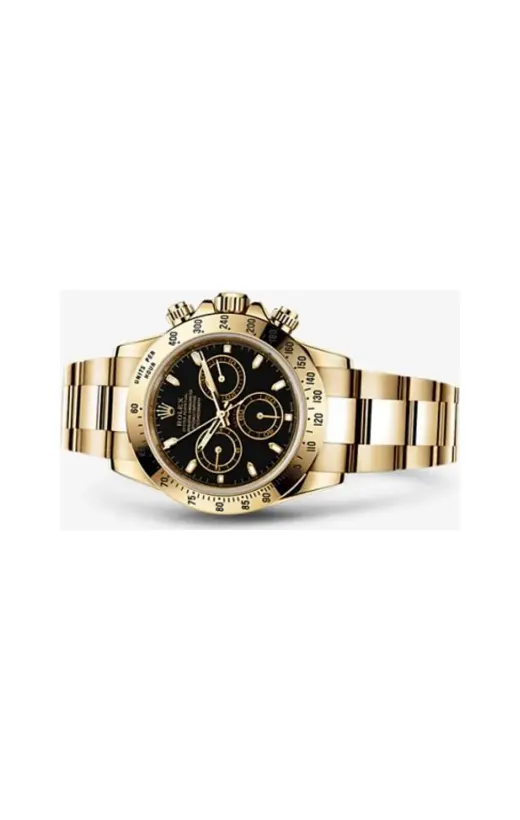 Rolex Daytona Yellow Gold Black
