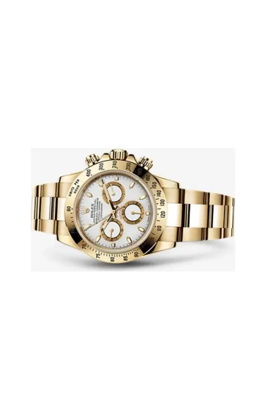 Rolex Daytona Yellow Gold White