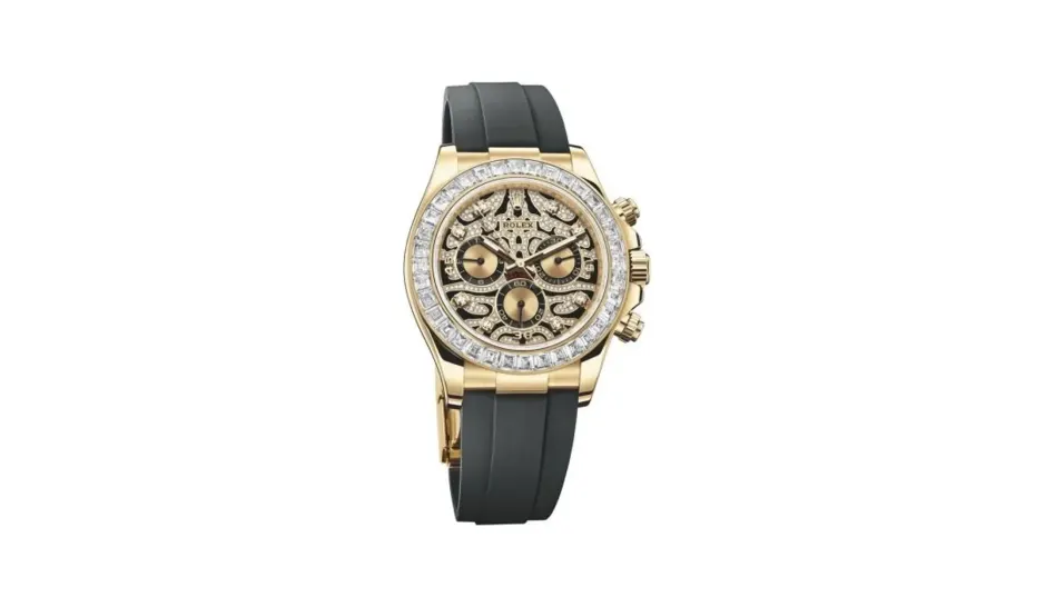 Rolex Cosmograph Daytona Yellow Gold / Diamond / Eye of the Tiger / Oysterflex