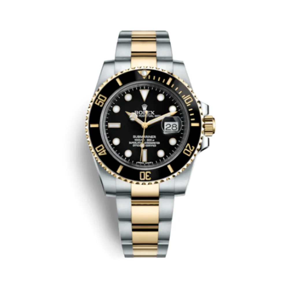 Rolex Submariner Date Rolesor / Black / Cerachrom