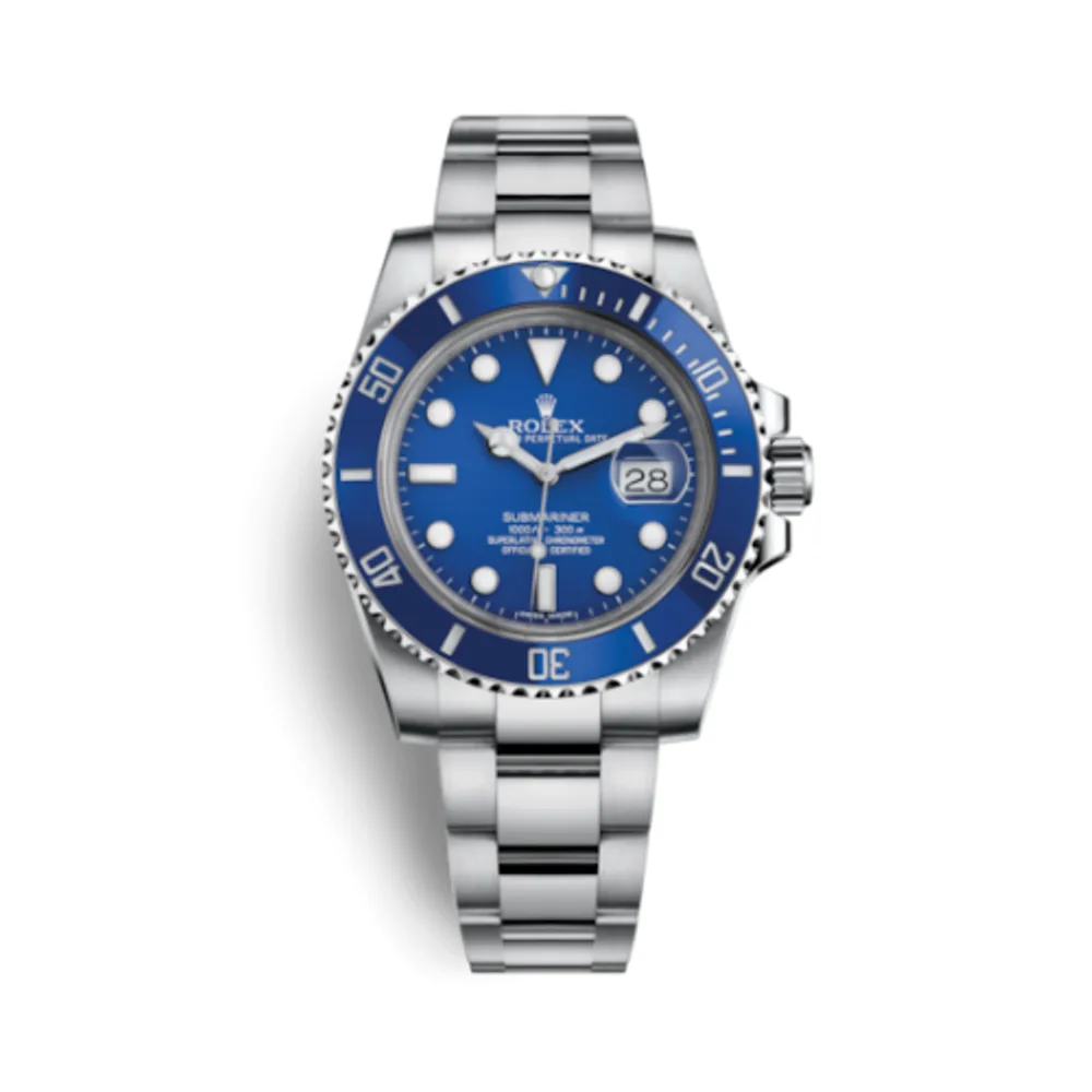 Rolex Submariner Date White Gold / Blue