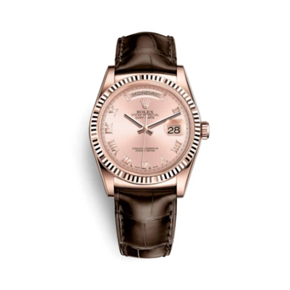 Rolex Day-Date 36 Everose / Strap / Pink Roman