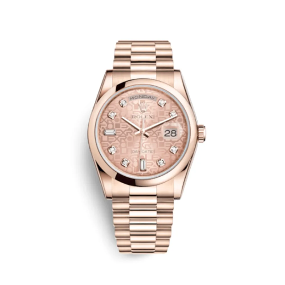 Rolex Day-Date 36 Everose Domed / President / Pink Computer
