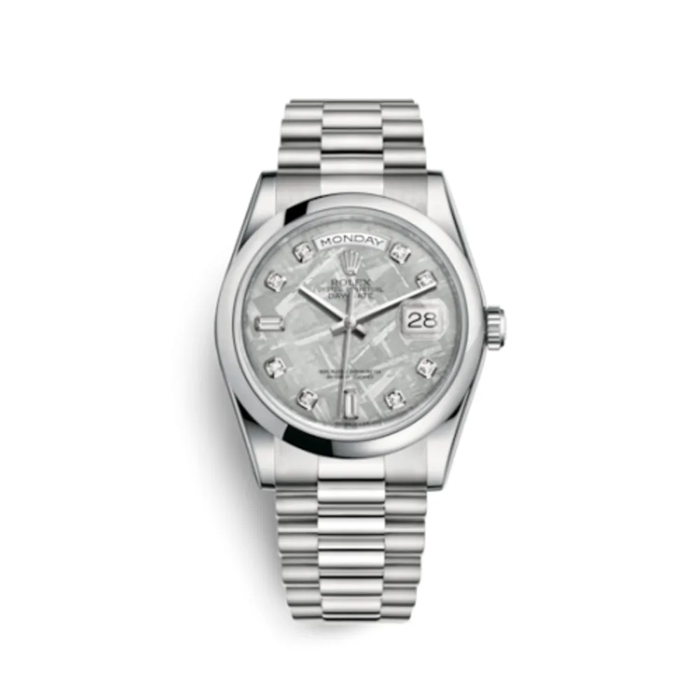 Rolex Day-Date 36 Platinum Domed / President / Meteorite