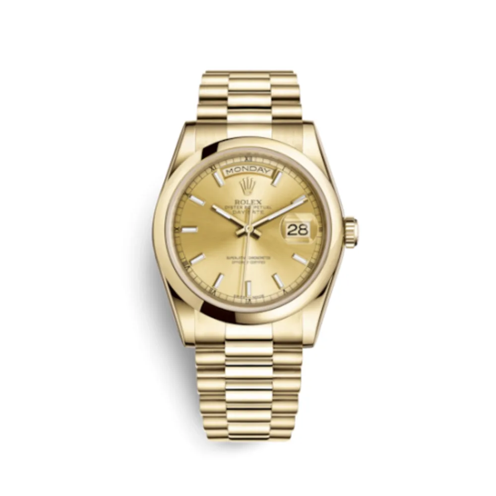 Rolex Day-Date 36 Yellow Gold Domed / President / Champagne