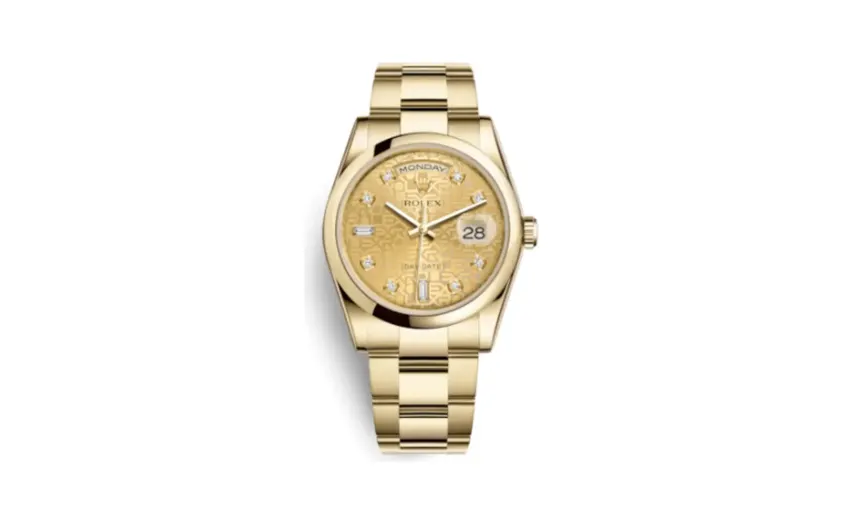 Rolex Day-Date 36 Yellow Gold Domed / Oyster / Champagne Computer