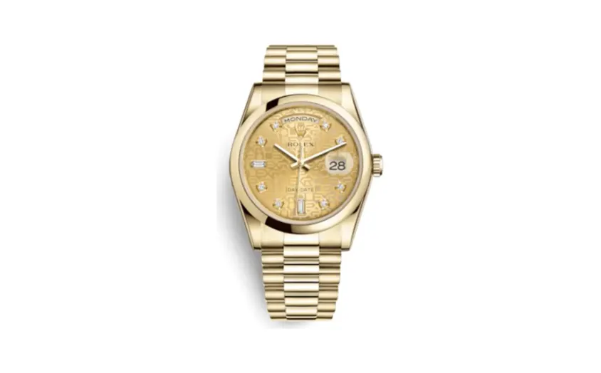 Rolex Day-Date 36 Yellow Gold Domed / President / Champagne Computer