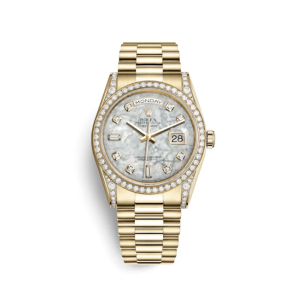 Rolex Day-Date 36 Yellow Gold Diamonds / President / MOP