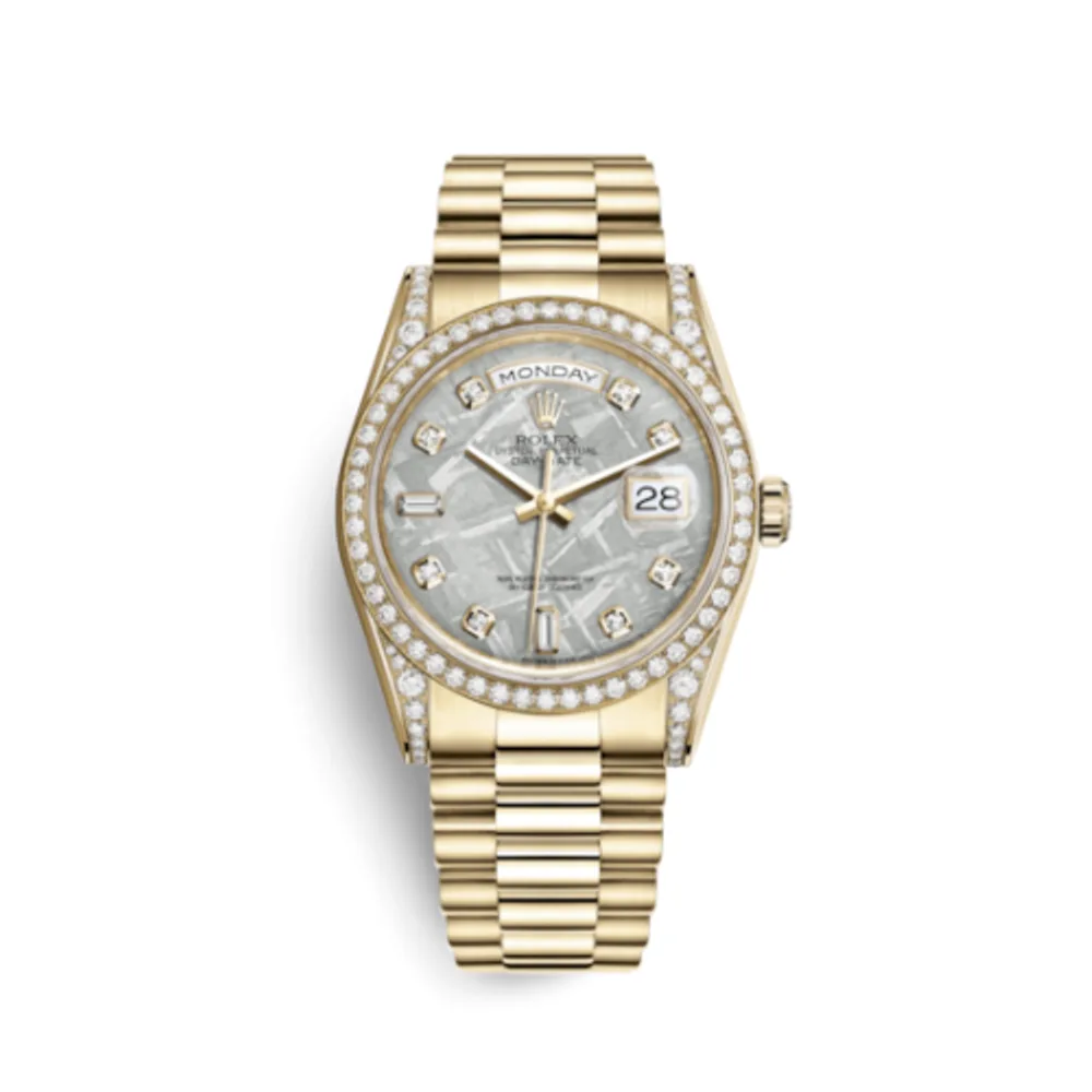 Rolex Day-Date 36 Yellow Gold Diamonds / President / Meteorite