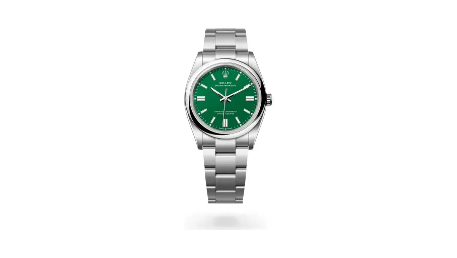 Rolex Oyster Perpetual 36, Oystersteel, Green dial