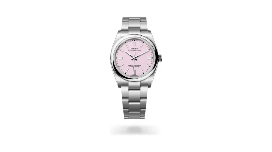 Rolex Oyster Perpetual 36, Oystersteel, Candy pink dial