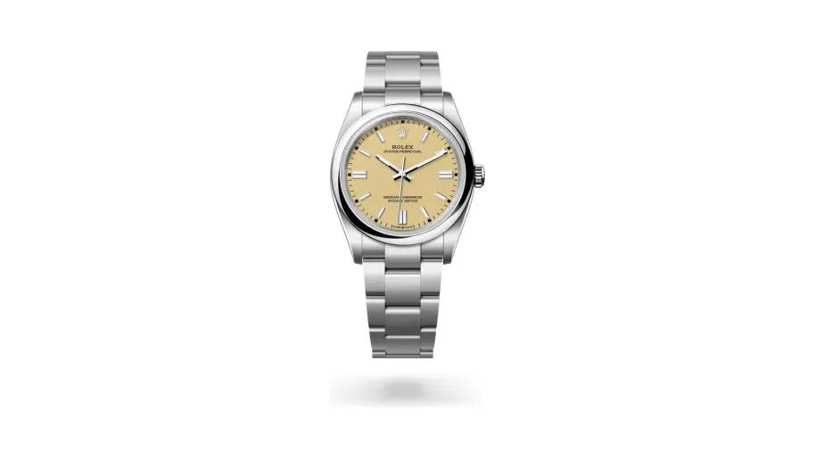 Rolex Oyster Perpetual 36, Oystersteel, Beige dial