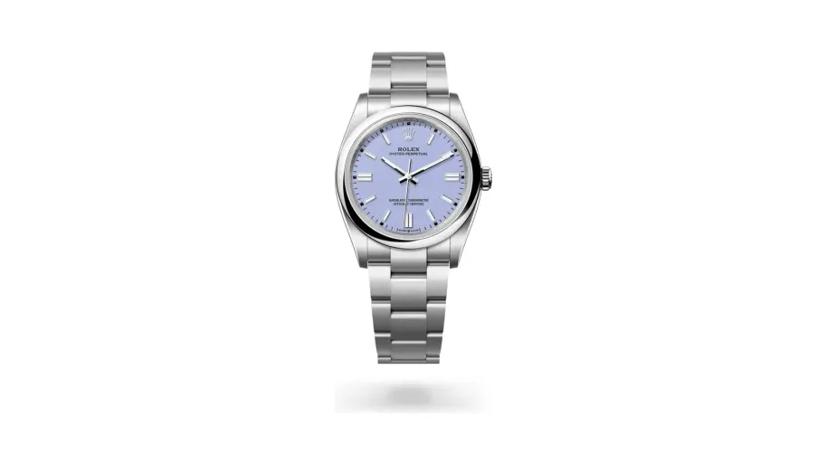 Rolex Oyster Perpetual 36, Oystersteel, Lavender dial