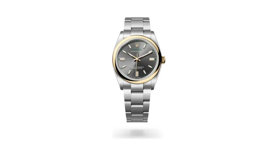 Rolex Oyster Perpetual 36, Yellow Rolesor, Slate dial