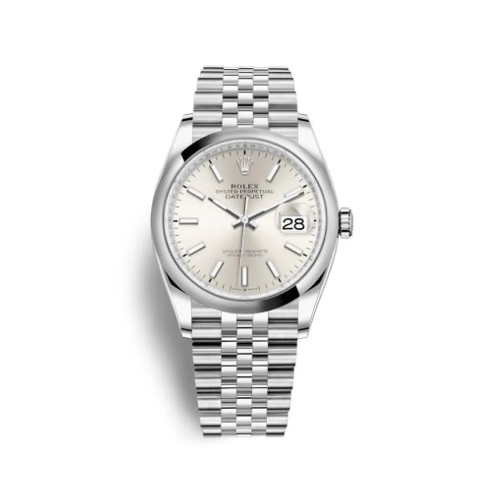 Rolex Datejust 36 Stainless Steel / Domed / Silver / Jubilee