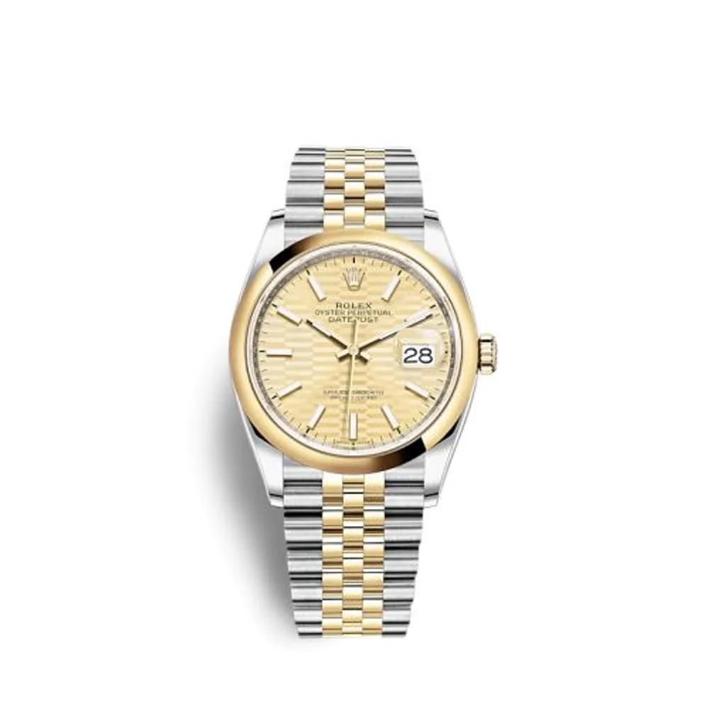 Rolex Datejust 36 Stainless Steel / Yellow Gold / Smooth / Golden - Fluted / Jubilee