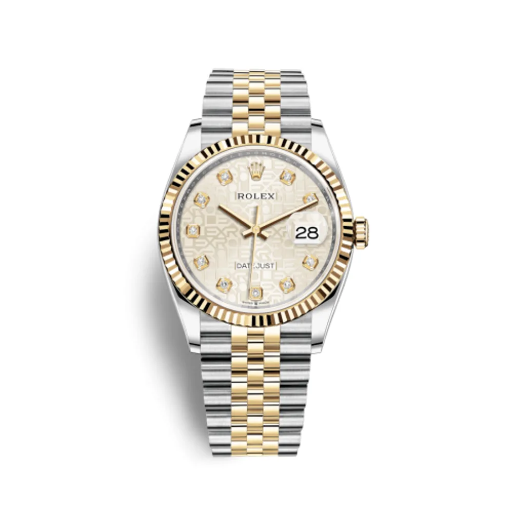 Rolex Datejust 36 Stainless Steel / Yellow Gold / Fluted / Silver Computer / Jubilee