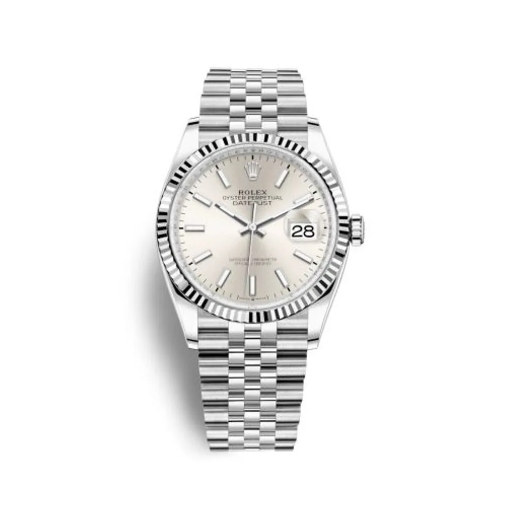 Rolex Datejust 36 Stainless Steel / Fluted / Silver / Jubilee