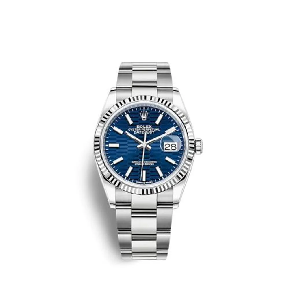 Rolex Datejust 36 Stainless Steel / Fluted / Blue - Fluted / Oyster