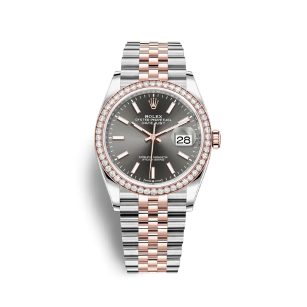 Rolex Datejust 36 Stainless Steel / Everose / Diamond / Slate / Jubilee