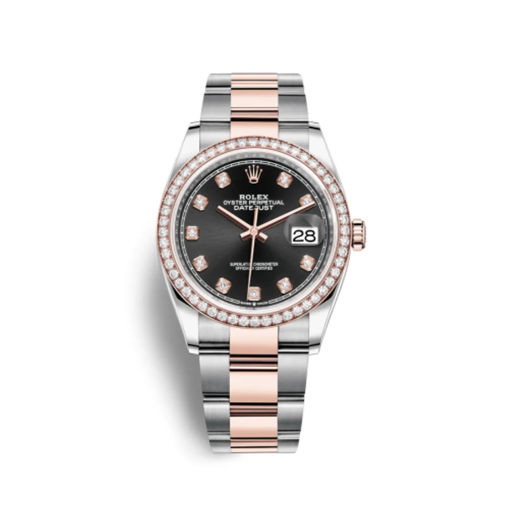 Rolex Datejust 36 Stainless Steel / Everose / Diamond / Black Diamond / Oyster