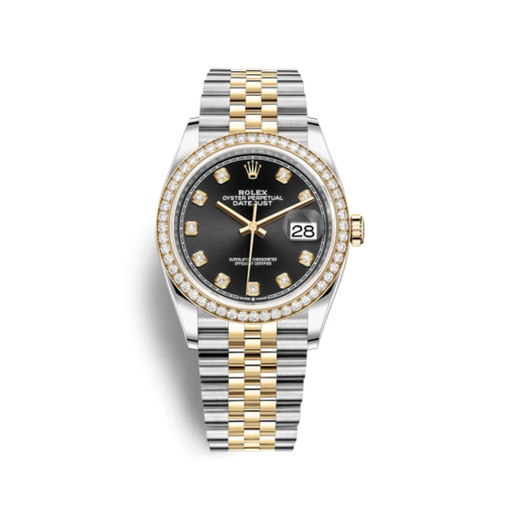 Rolex Datejust 36 Stainless Steel / Yellow Gold / Diamond / Black Diamond / Jubilee