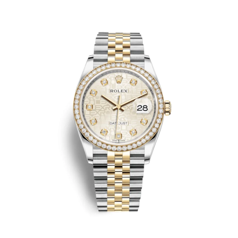 Rolex Datejust 36 Stainless Steel / Yellow Gold / Diamond / Silver Computer / Jubilee