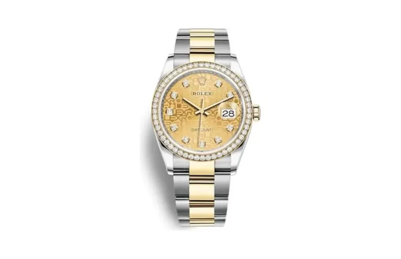 Rolex Datejust 36 Stainless Steel / Yellow Gold / Diamond / Champagne - Computer / Oyster