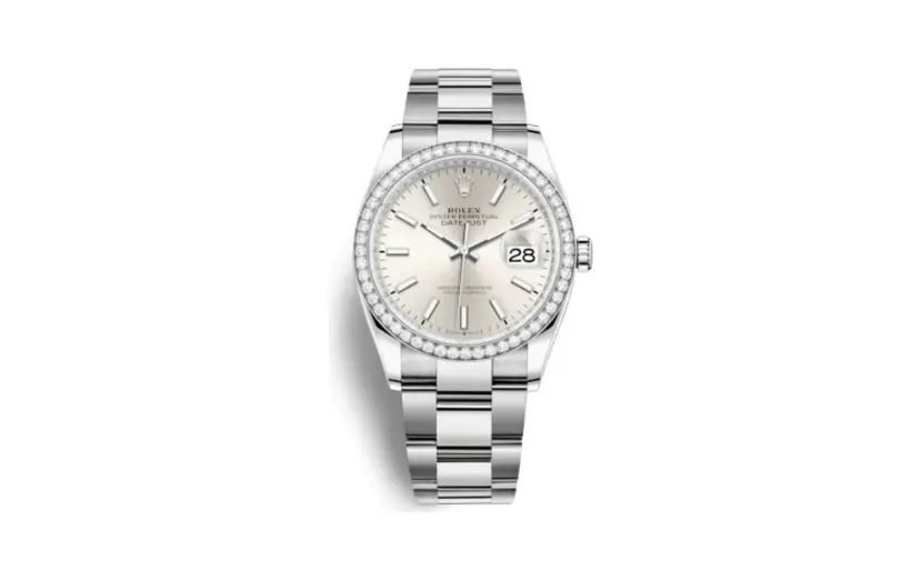 Rolex Datejust 36 Stainless Steel / Diamond / Silver / Oyster