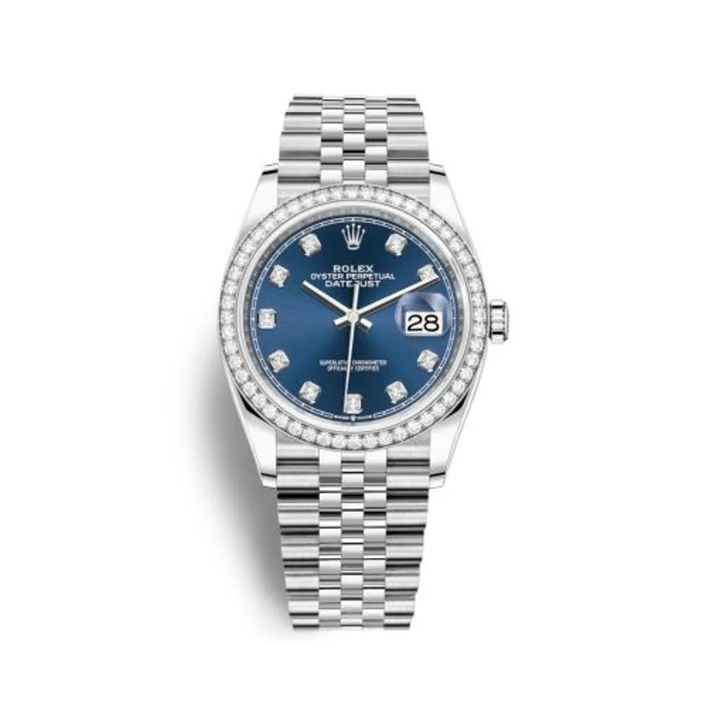 Rolex Datejust 36 Stainless Steel / Diamond / Blue-Diamond / Jubilee