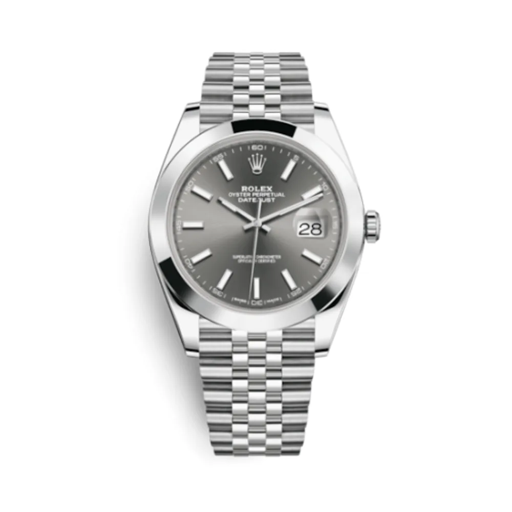 Rolex Datejust 41 Stainless Steel Smooth / Jubilee / Dark Rhodium