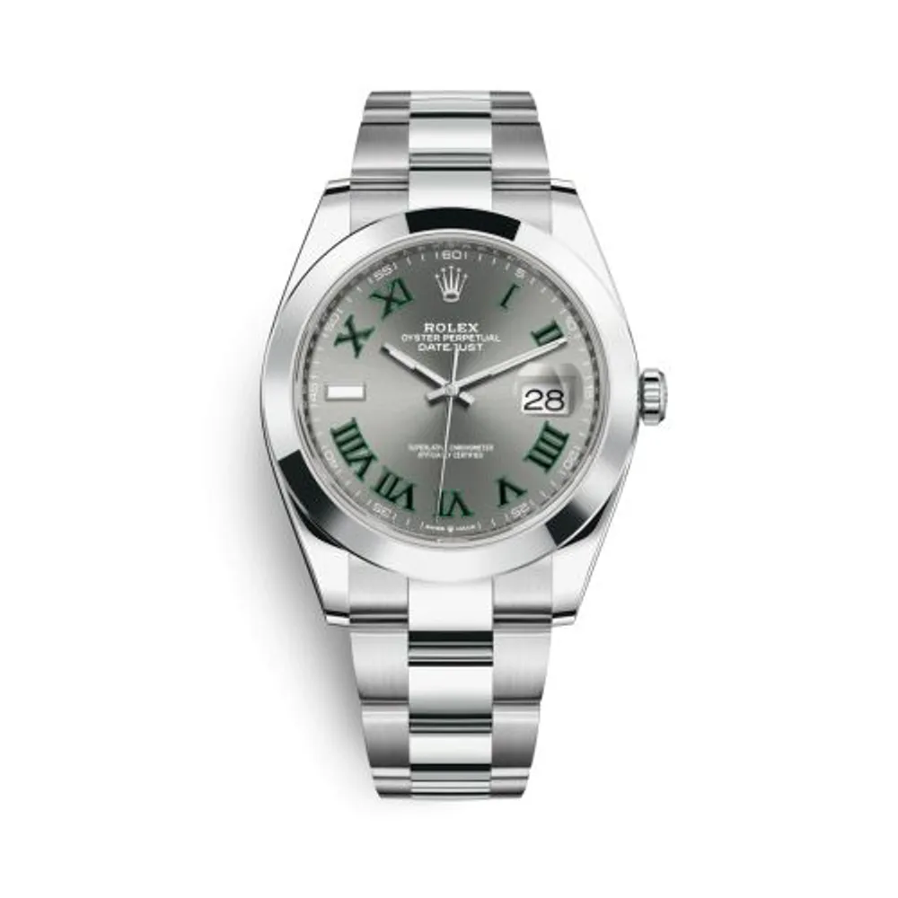Rolex Datejust 41 Stainless Steel Smooth / Oyster / Slate Roman
