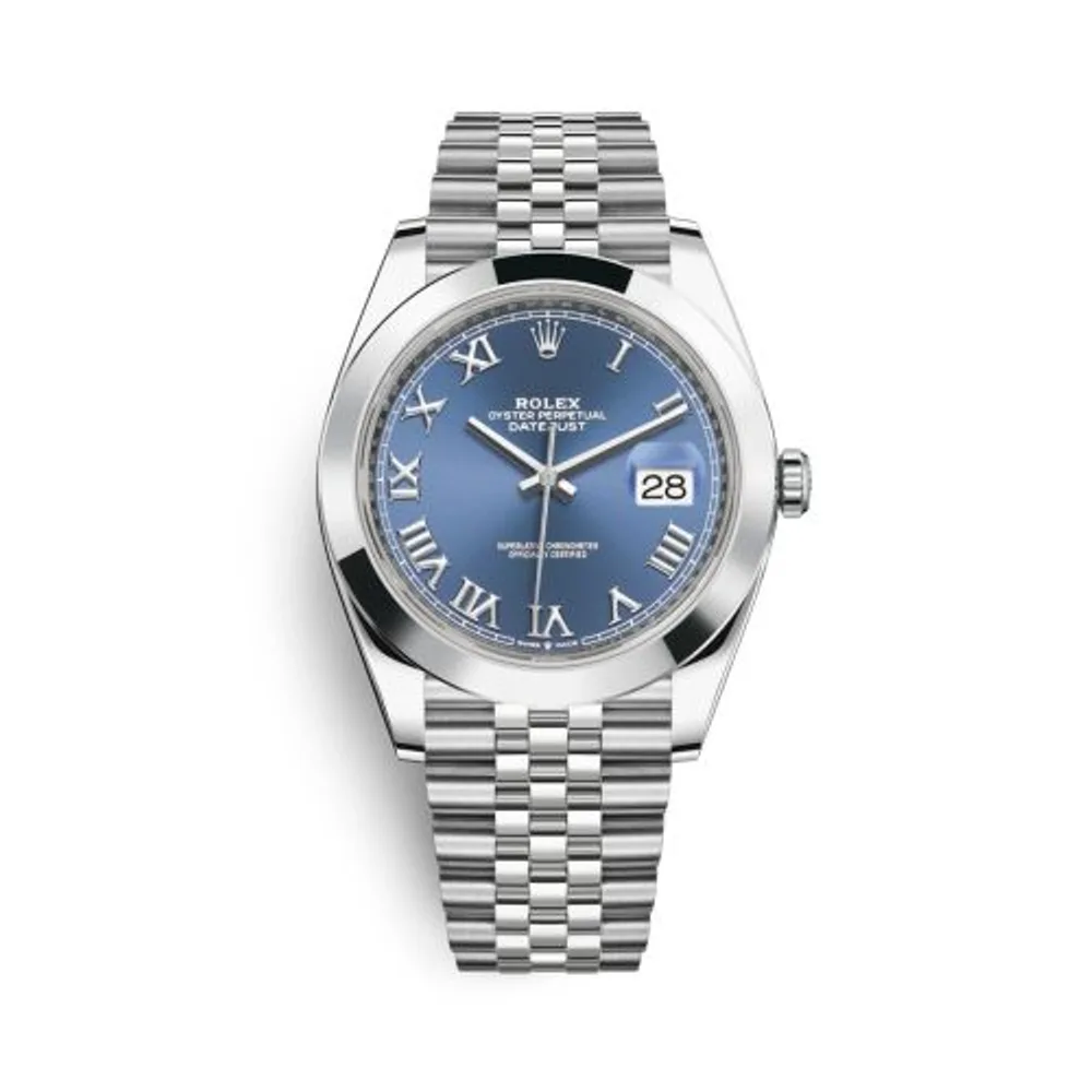 Rolex Datejust 41 Stainless Steel Smooth / Jubilee / Blue Roman