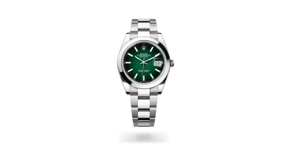 Rolex Datejust 41 Oyster, 41 mm, Oystersteel, Oystersteel, Green ombré dial