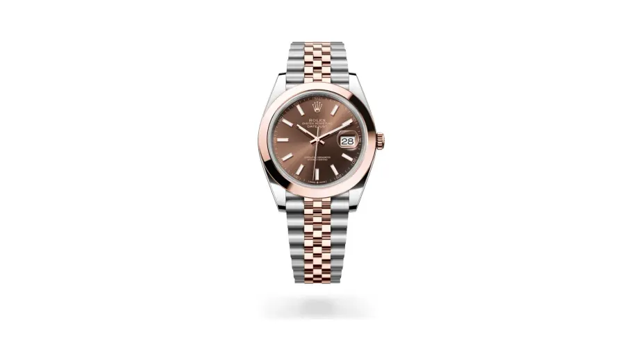 Rolex Datejust 41 Oyster, 41 mm, Oystersteel and Everose gold, Everose Rolesor, Chocolate dial