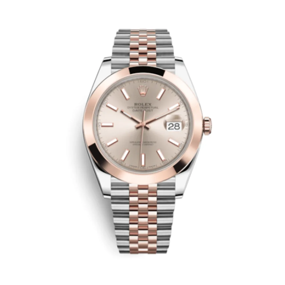 Rolex Datejust 41 Rolesor Everose Smooth / Jubilee / Sundust