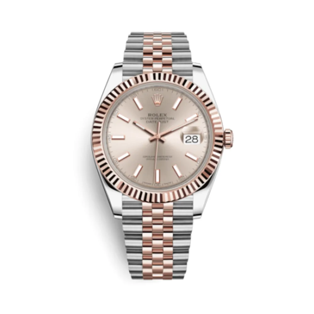 Rolex Datejust 41 Rolesor Everose Fluted / Jubilee / Sundust